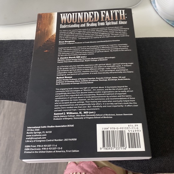 4 for $20: Wounded faith book - Picture 2 of 2